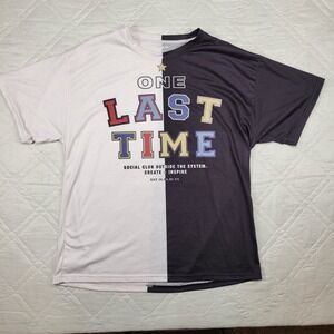 SHEIN One Last Time Social‎ Club split T shirt men's M